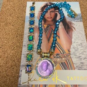 Kirks Folly magnetic Angel necklace and a faux opal bracelet